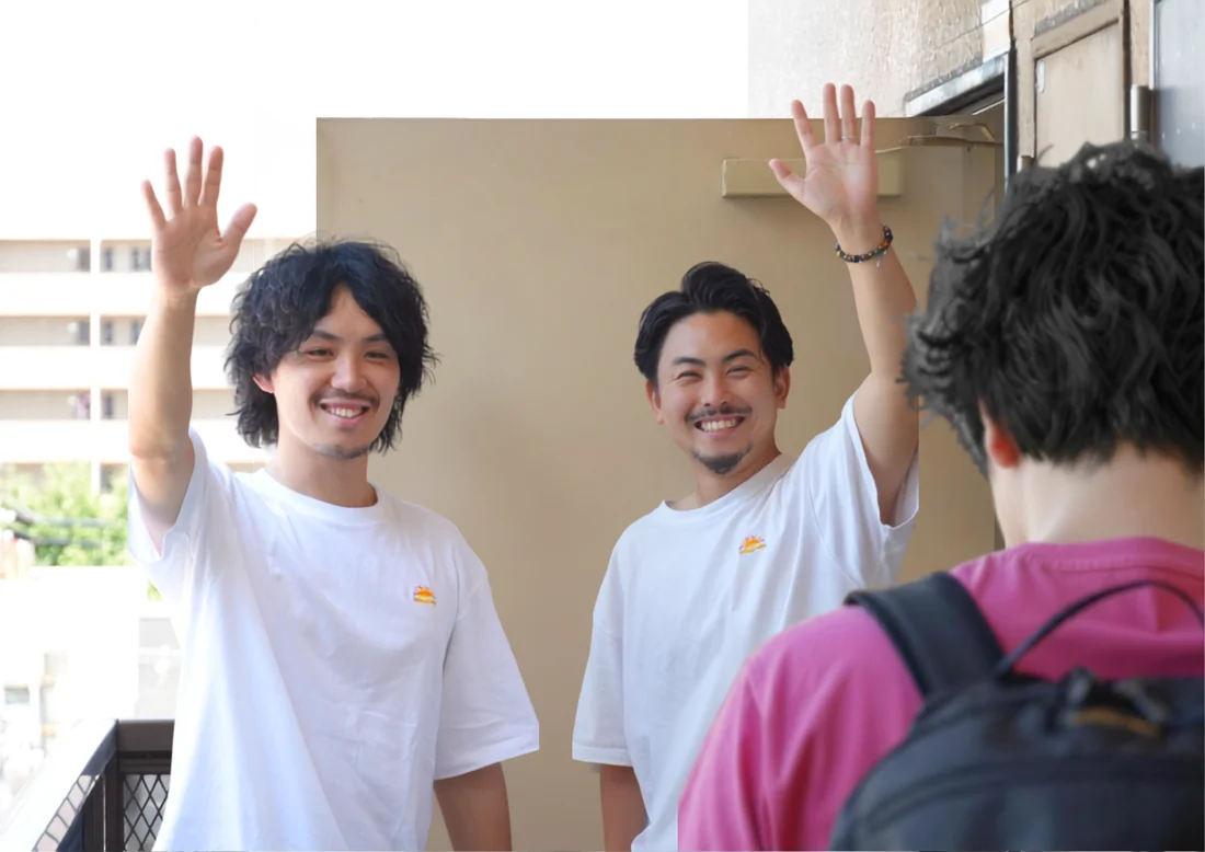 入居後の生活をサポートする様子